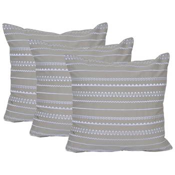 Set Of 3 Cotton Cushion Cover 1