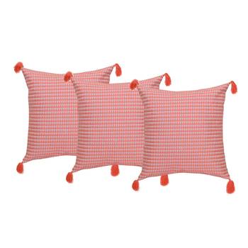 Set Of 3 Cotton Cushion Cover 1