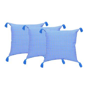Set Of 3 Cotton Cushion Covers 1