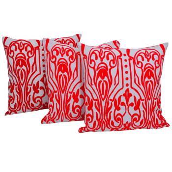 Set Of 3 Cotton Cushion Covers 1