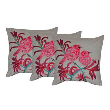 Set Of 3 Cotton Cushion Cover 1