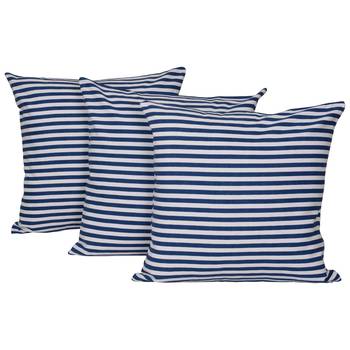 Set Of 3 Cotton Cushion Covers 1