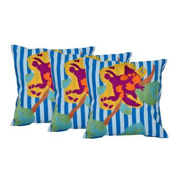 Set Of 3 Cotton Cushion Covers 1
