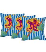 Set Of 3 Cotton Cushion Covers