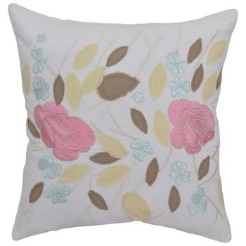 Set Of 3 Embroidered Cotton Cushion Cover 2