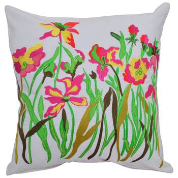 Set Of 3 Embroidered Cotton Cushion Cover 2