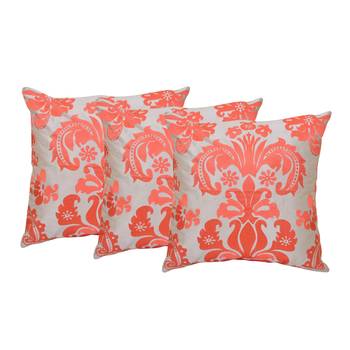 Set Of 3 Raw Silk Cushion Covers 1