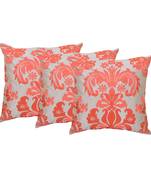 Set Of 3 Raw Silk Cushion Covers