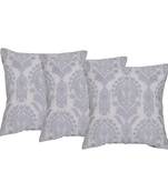 Set Of 3 Machine Embroidered Cushion Cover