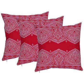 Set Of 3 Machine Embroidered Cushion Cover 1