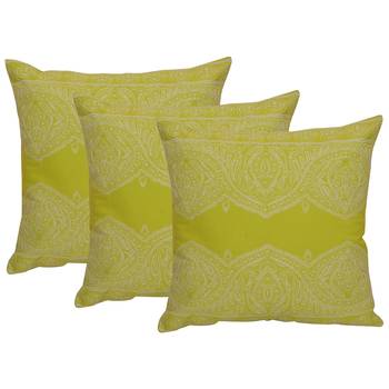 Set Of 3 Machine Embroidered Cushion Cover 1