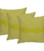 Set Of 3 Machine Embroidered Cushion Cover