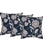 Set Of 3 Machine Embroidered Cushion Cover