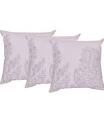 Set Of 3 Machine Embroidered Cushion Covers