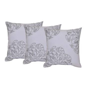 Set Of 3 Machine Embroidered Cushion Cover 1
