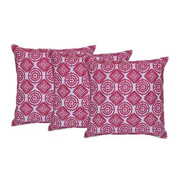 Set Of 3 Machine Embroidered Cushion Cover 1