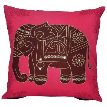 Set Of 3 Machine Embroidered Cushion Cover 2