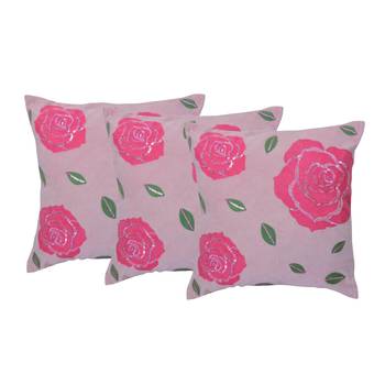 Set Of 3 Machine Embroidered Cushion Cover 1