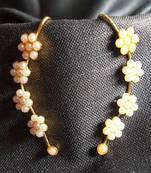 White Pearl ear cuff-wrap earring
