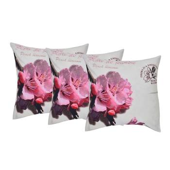 Set Of 3 Machine Embroidered Cushion Cover 1