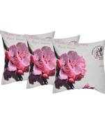 Set Of 3 Machine Embroidered Cushion Cover