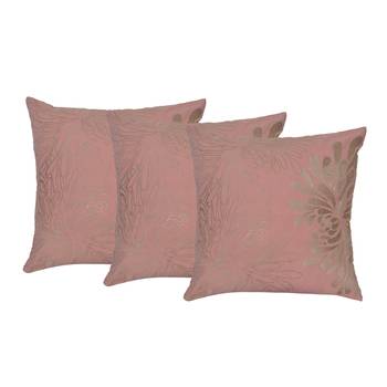 Set Of 3 Machine Embroidered Cushion Cover 1