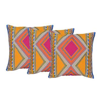Set Of 3 Machine Embroidered Cushion Cover 1