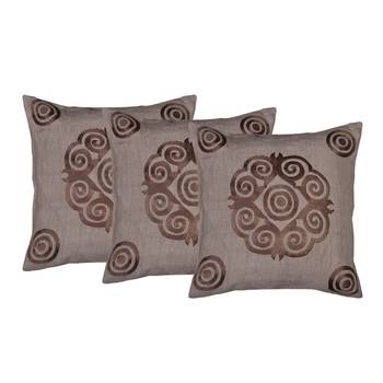 Set Of 3 Contemporary Style Cushion Cover 1
