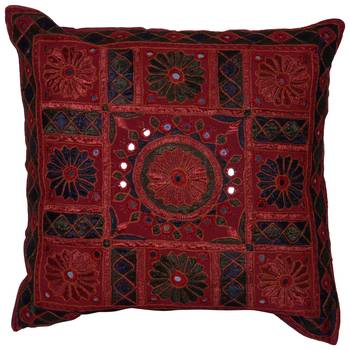 Set Of 3 Mirror Work Cushion Cover 2