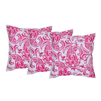 Set Of 3 Machine Embroidered Cushion Cover 1