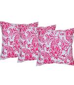 Set Of 3 Machine Embroidered Cushion Cover