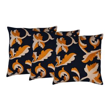 Set Of 3 Cotton Cushion Cover 18X18 1