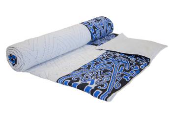 Machine Embroidered Cotton Quilt Single Bed Blanket By Reme 1