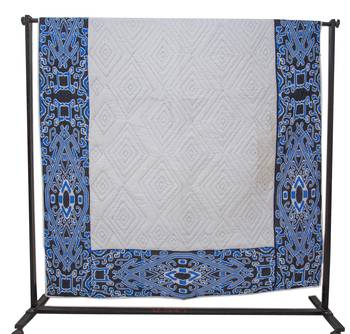 Machine Embroidered Cotton Quilt Single Bed Blanket By Reme 2