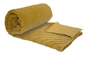 Mustard Velvet Quilt And Blankets For Winters 1