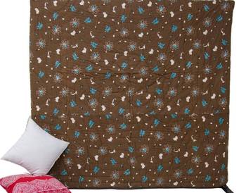 Digital Print Cotton Quilt Single Bed Blanket 4