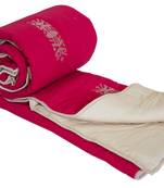 Machine Embroidered Cotton Quilt For Double Bed