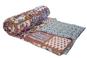 Patch Work Cotton Quilt Blanket For Summer 1