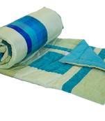 Abstract Raw Silk  Quilt Queen Size Blanket By Reme