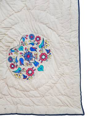 Machine Embroidered Cotton Dohar, Blankets And Comforters 3