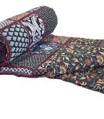 Patch Work Cotton Single Bed Quilt Blanket For Summer (150 Gsm)