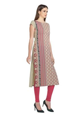 grey faux crepe crepe stitched kurtis 2
