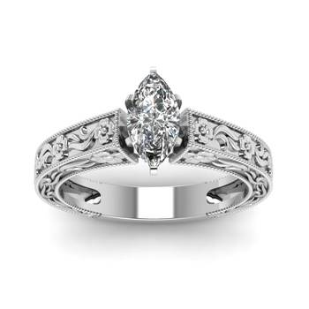 Handcrafted Work On Sterling Silver White Cubic Zirconia Studded Ring 1
