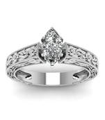 Handcrafted Work On Sterling Silver White Cubic Zirconia Studded Ring