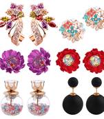 Multicolor cubic zirconia earrings