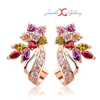 Multicolor cubic zirconia earrings 2