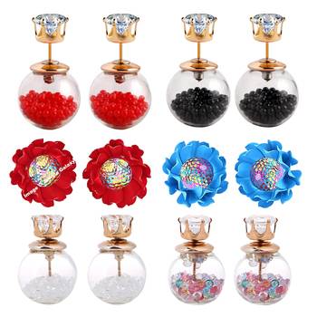Multicolor cubic zirconia earrings 1