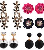 Multicolor cubic zirconia earrings