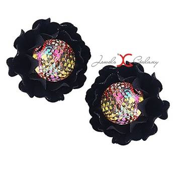 Multicolor cubic zirconia earrings 4
