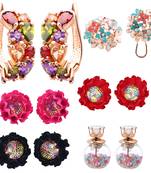 Multicolor cubic zirconia earrings